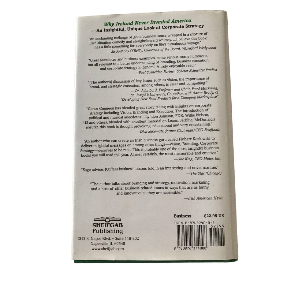 Why Ireland Never Invaded America Autographed copy Connor Cunneen - Picture 2 of 12